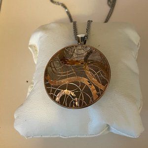 JCM Italy 925 Sterling Silver & Gold Pendant + 925 Chain